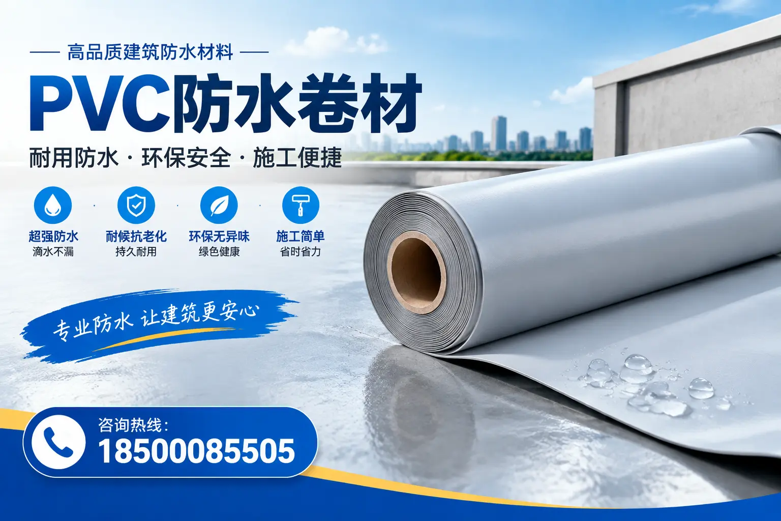 PVC防水卷材选型对比：如何做出明智选择？潮州指南